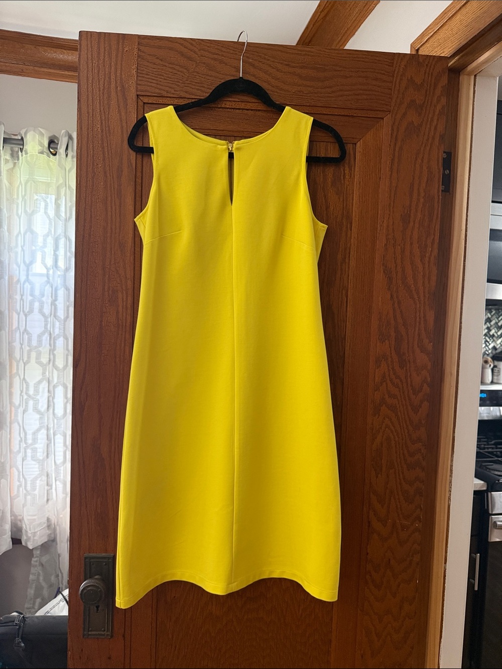 Taylor Sleeveless Yellow Shift Mini Dress